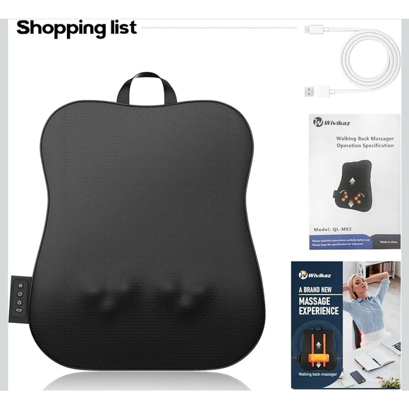 Walking Full Back Massager with Heat,Rechargeable Cordless Back Massager. - Picture 10 of 10